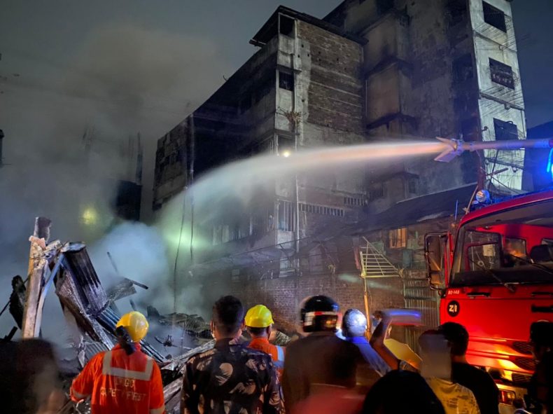 Fire gradually coming under control; restricted to one RCC building ...